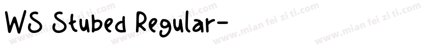 WS Stubed Regular字体转换